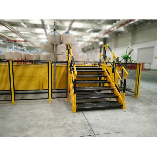 Industrial Mild Steel Staircase Platform