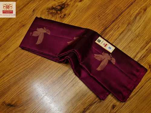 pure kanjivaram silk gold jarie purple