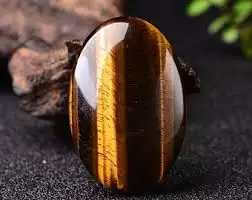 Tiger eye palm stones