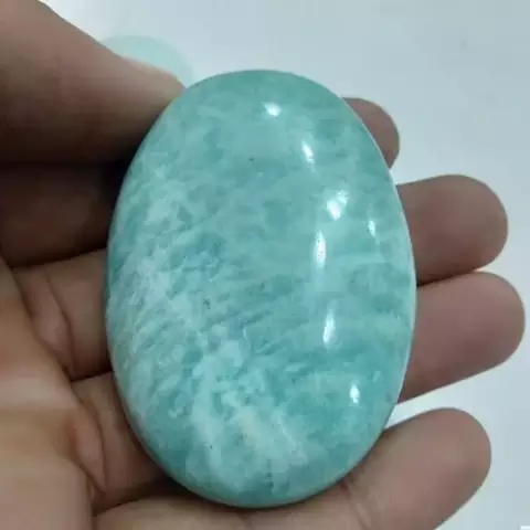 Amazonite palm stones