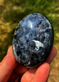 Larvikite palm stones