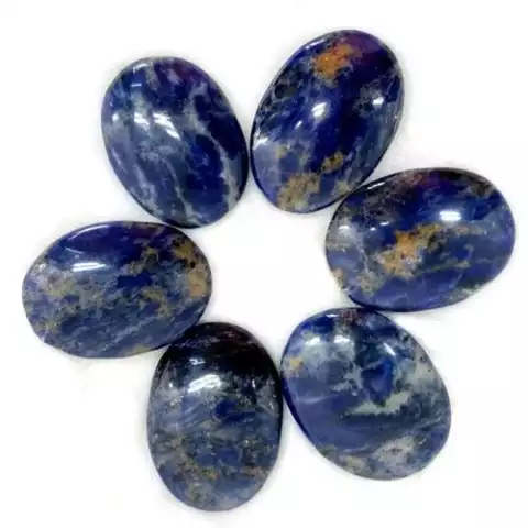 Sodalite palm stones