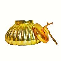 SVKD Glass Golden Jar