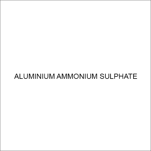 Aluminum Ammonium Sulphate