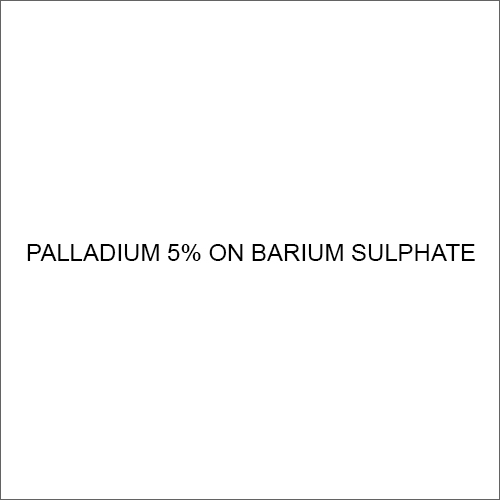 Palladium 5% On Barium Sulphate