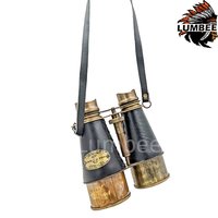 Metal Handicraft Day Binocular with Leather Grip