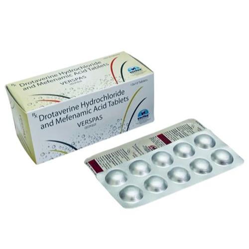 Drotaverine HCL 80mg and Mefenamic Acid 250mg Tablets