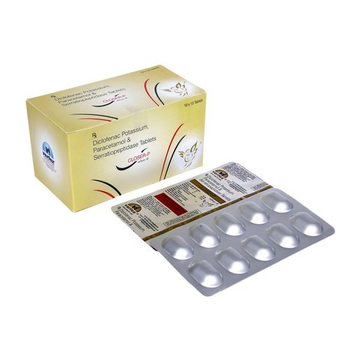 Diclofenac 50mg  Paracetamol 325mg and Serratiopeptidase 10mg Tablets