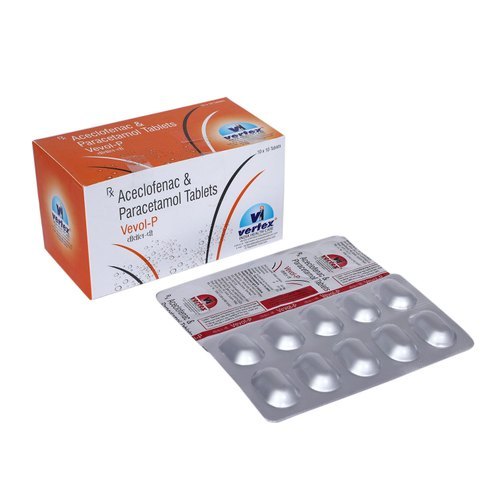 Aceclofenac 100mg and Paracetamol 325mg Tablet