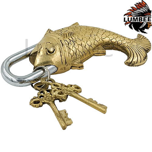Metal Functional Brass Fish Pad Lock