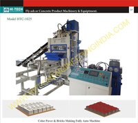 Color Paver And Brick Making Machine - 150 Mt+ Tonnage, 550 L Oil Tank, 50hp Motor, Vibration System, Auto Plc Control | Produces 8500-9500 Color Pavers/shift, 19000-20000 Bricks/shift, Hmi Display