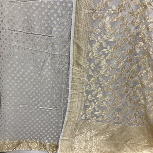 Banarasi Silk Unstitched Suit Dress Material Design: Modern
