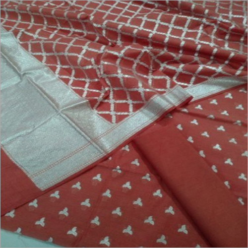 Cotton Unstitched Fancy Suit Dress Material - 2.50m Kurta & Dupatta Length, Printed Texture | Ideal for Party Wear, Machine Washable