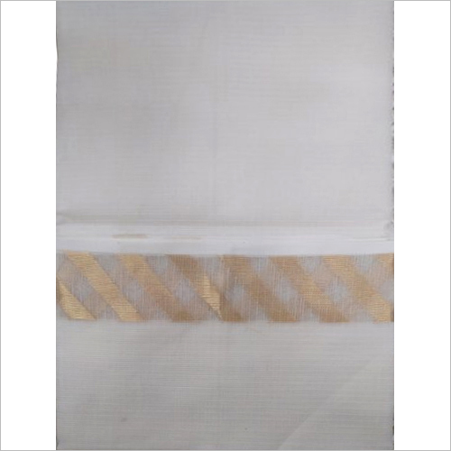 Ladies Zari Woven Dupatta - Cotton Blend, White Color, 2.50 Meters Length | Dyable, Ethnic Indian Casual Wear