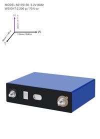 Primastic LiFePO4  80Ah battery cell