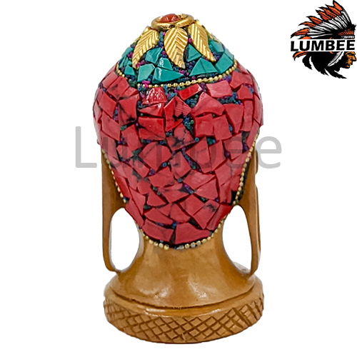 Handcrafted Wooden Stone Buddha 3 Inch