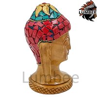 Handcrafted Wooden Stone Buddha 3 Inch