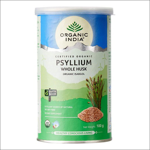 Organic India Whole Husk Psyllium 100 gm powder