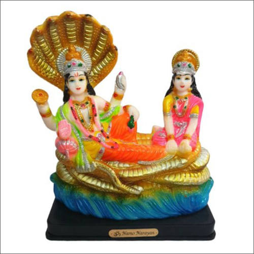 9.5x7.5 Inch FRP Laxmi Narayan Statue
