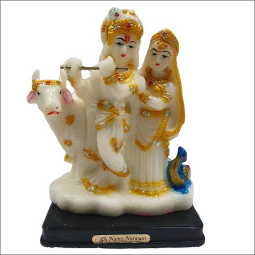 6.5x4.5 Inch Radha Krishna Murti
