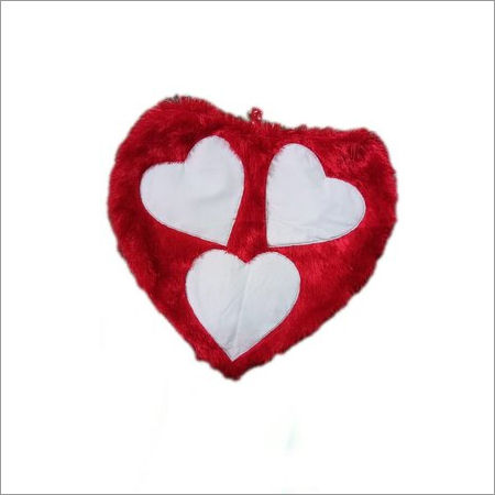 Sublimation Big Heart Fur Cushion