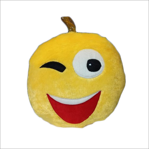 Yellow Sublimation Smiley Pillow
