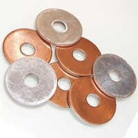 Bimetallic Washer - Copper And Aluminium 80:20 Composition, Round Shape, Chemical Coated Finish, Golden And Silver Color, Custom Size And Diameter Options