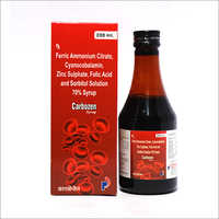 200 Ml Ferric Ammonium Citrate Cyanocobalamin Zinc Sulphate Folic Acid And Sorbitol Solution 70% Syrup Dry Place