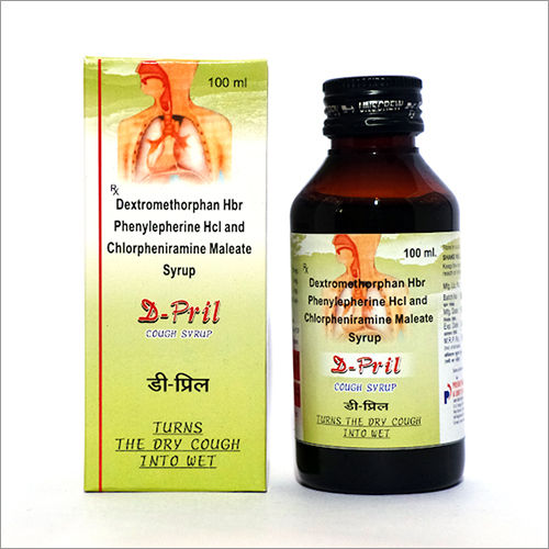 100 ML Dextromethorphan Hbr Phenylepherine Hcl And Chlorpheniramine Maleate Syrup