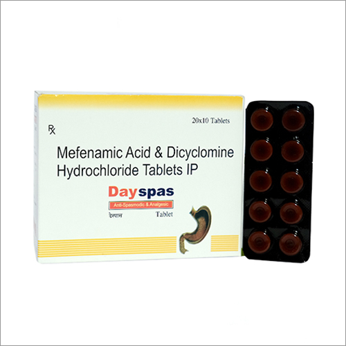 Mefenamic Acid And Dicyclomine Hydrochloride Tablets IP