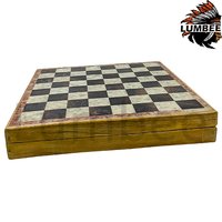Handmade Folding Wooden Bone Chess Board