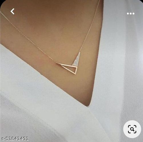 Real Diamond Small Triangle Pendant