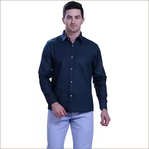 Mens Regular Fit Solid Formal Shirt