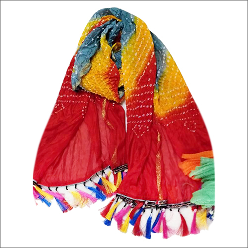 Multi Colour Ladies Colored Bandhani Dupatta