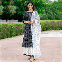 Ladies Printed Sharara Suit
