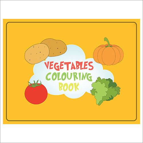 Paper Vegetables Colouring Book