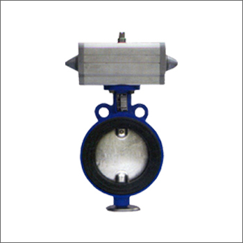 Stainless Steel Uniflow Direction Wafer Rubber Sleeved Butterfly Valves