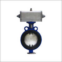Uniflow Direction Wafer Rubber Sleeved Butterfly Valves