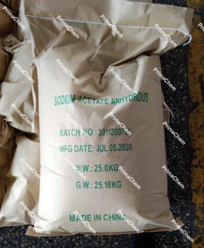 Sodium Acetate Anhydrous Application: Industrial