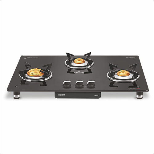 Air Silver 3 Burner Gas Cooktop