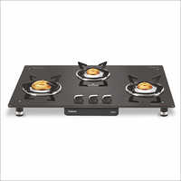 Air Silver 3 Burner Gas Cooktop