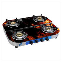 4 Burner Up Down Nightangle Gas Stove