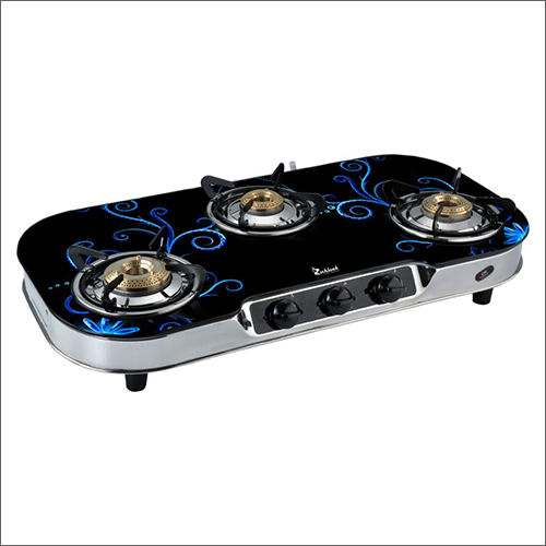 3 Burner Ebony Gas Stove