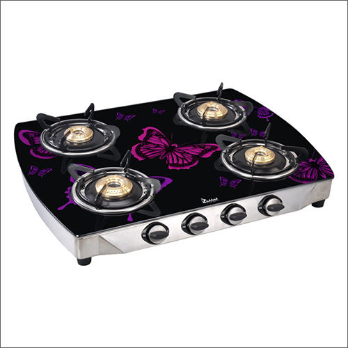 4 Burner Digital Glass Gas Stove