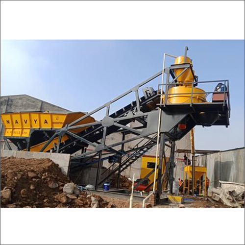 Concrete Batching Plant - Metal Construction, Automatic Feeding System | Industrial Use, High Quality Performance