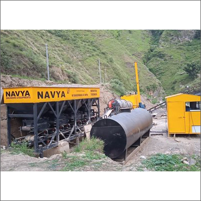 Construction Hot Mix Plant - Metal Build , HMI Control System with Automatic Feeding and Premium Quality Output