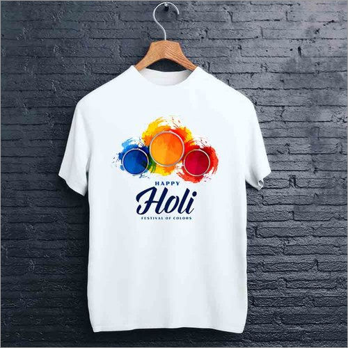 White Polyester T Shirt Gender: Boy