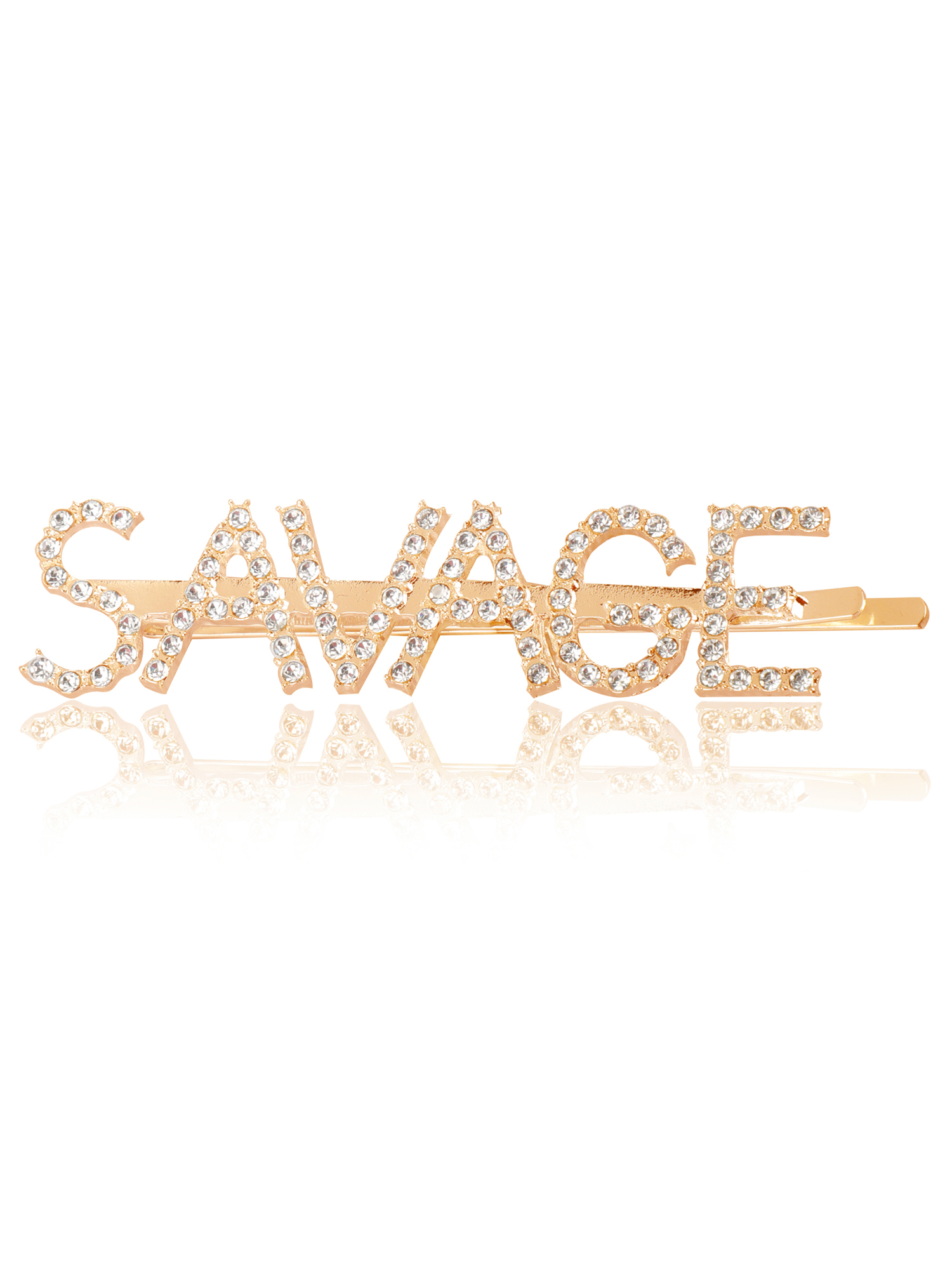 Vembley Fashion Golden Savage Word Hairclip For Women and Girls