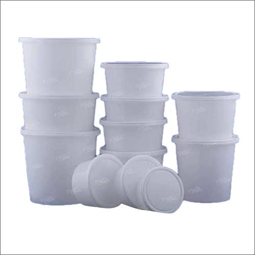 Polished White Plastic Container