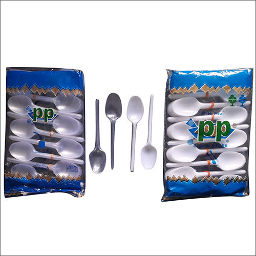 Silver 98Mm Plastic Spoon